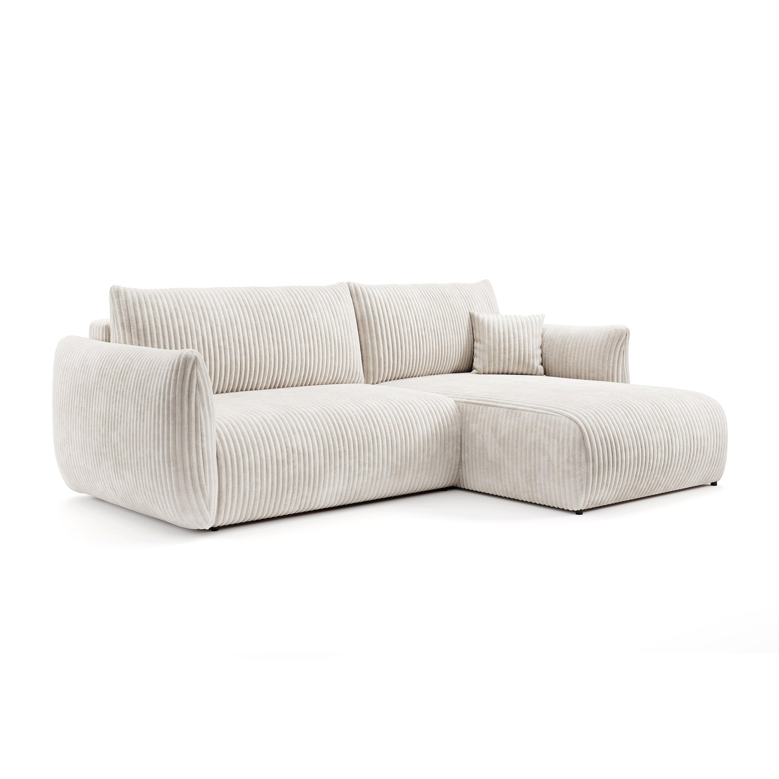 Pillovely Ecksofa Mehrfarbig 257x88x177 cm