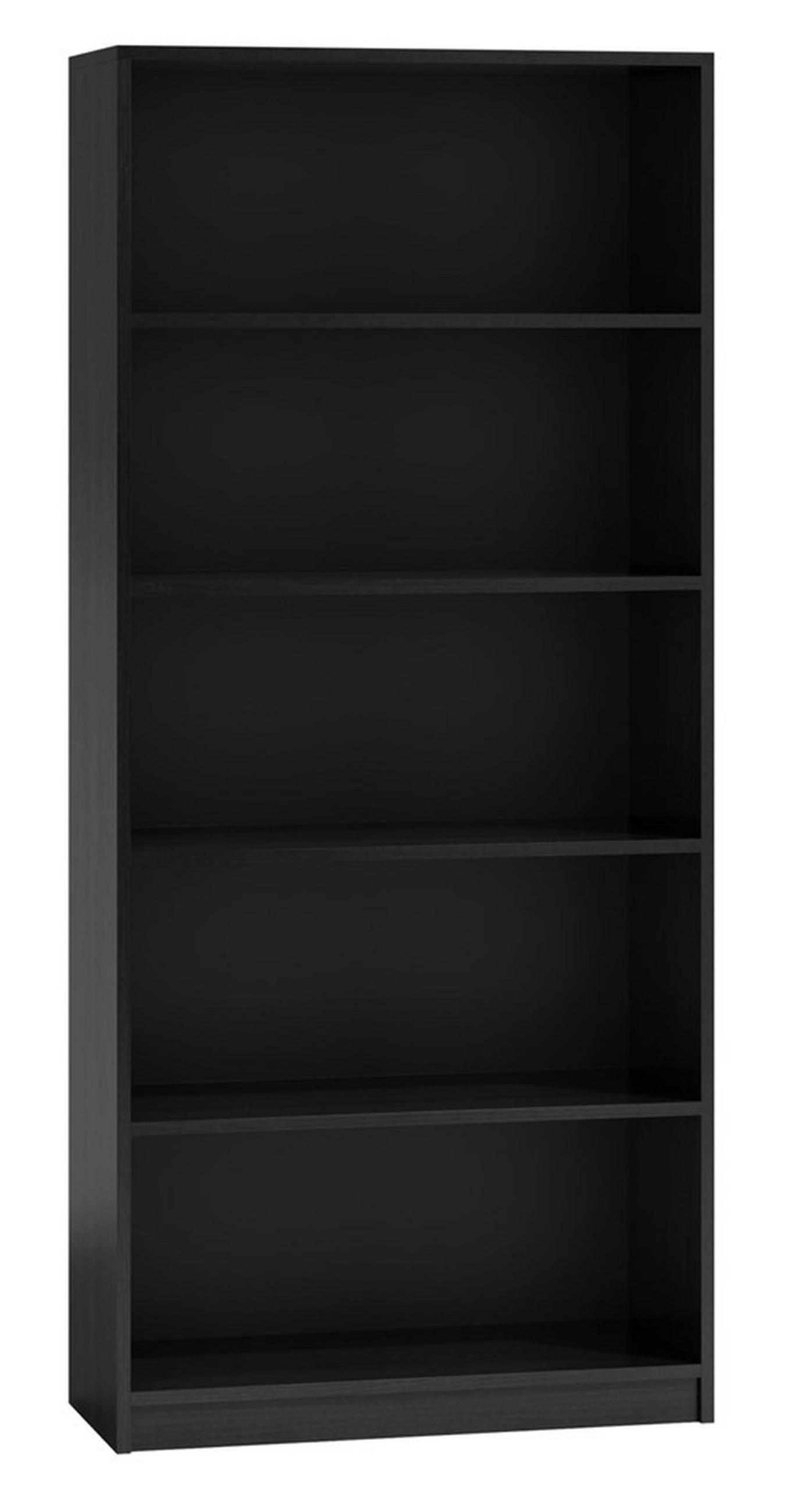 BÜCHERREGAL Schwarz 80/182/30 - Schwarz, Holzwerkstoff (80/182/30cm) - RAUMHIRSCH FURNITURE