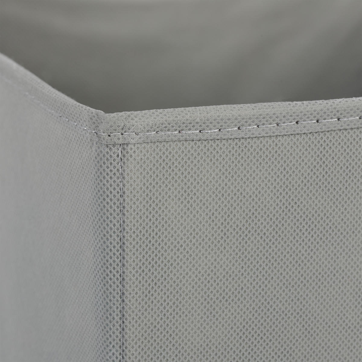 2XAUFBEWAHRUNGSBOX - Grau, Wellpappe/Textil (30/30/30cm) - Relaxdays