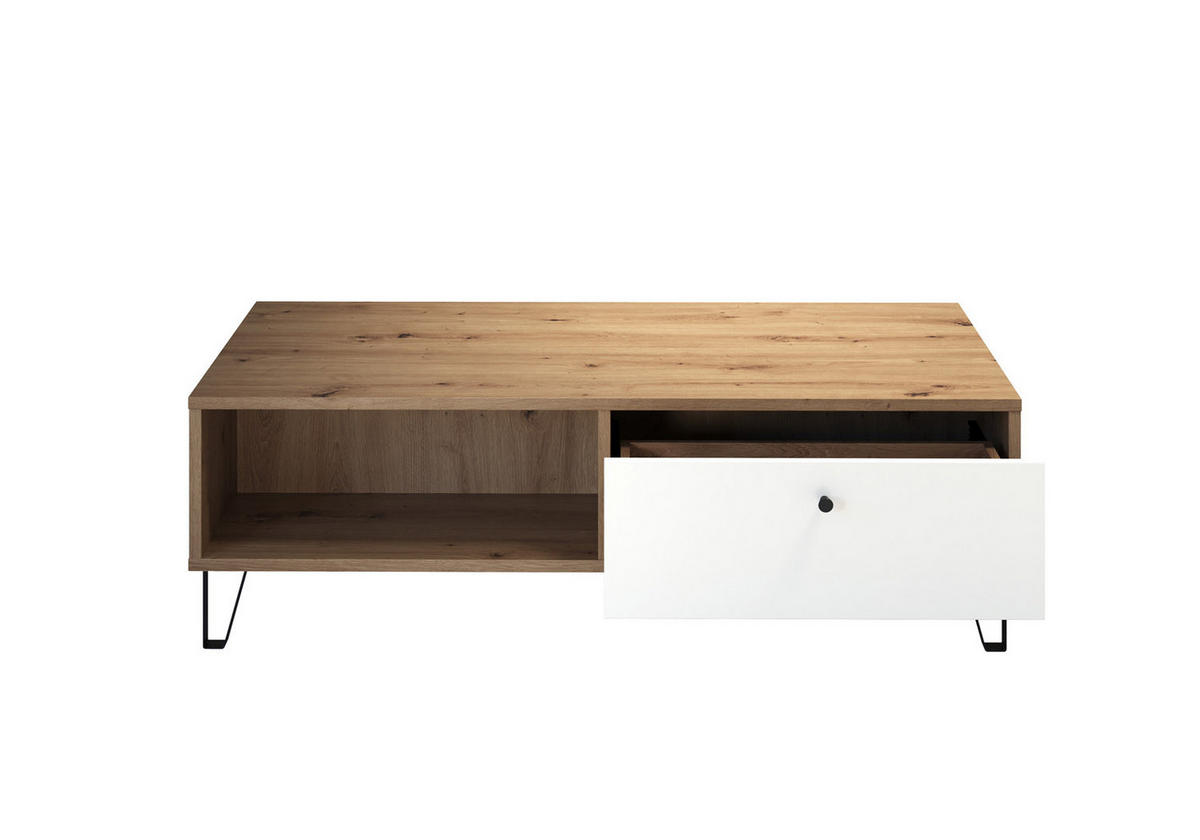 COUCHTISCH Eiche Dekor - Eiche Wotan, Holzwerkstoff (60/120/37cm) - ebuy24