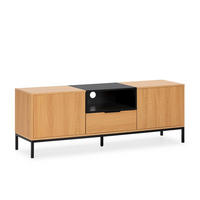 TV-ELEMENT Nieve 2 türen 1 schublade Eichenfarbe - Honigeiche, Holzwerkstoff (150/55/40cm) - VS Venta-stock