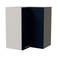 ECKHÄNGESCHRANK Oslo W12/60 Grau / Indigo Matt 60 / 60 / 72cm - Dunkelblau/Grau, Holz/Holzwerkstoff (60/72/60cm) - Feldmann-Wohnen