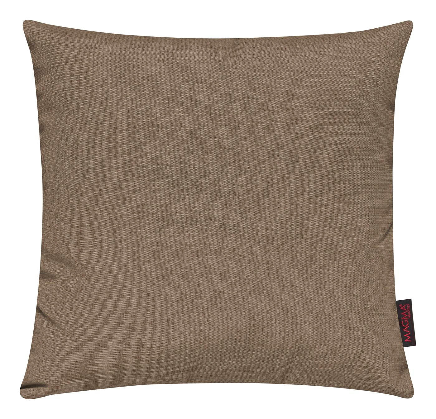 KISSENHÜLLE 2er Set Fino uni 50/50 cm - Hellbraun, Textil (50/50cm) - Magma Heimtexx