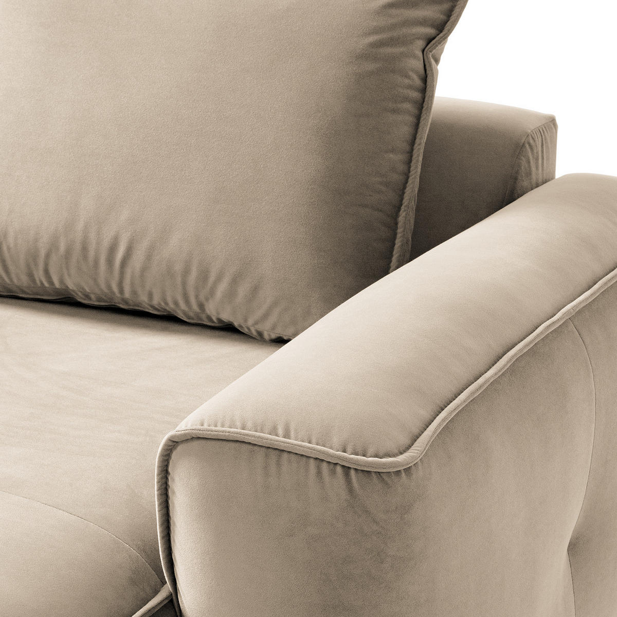 MODULLONGCHAIR - Beige, Holz/Textil (170/82/105cm) - home24