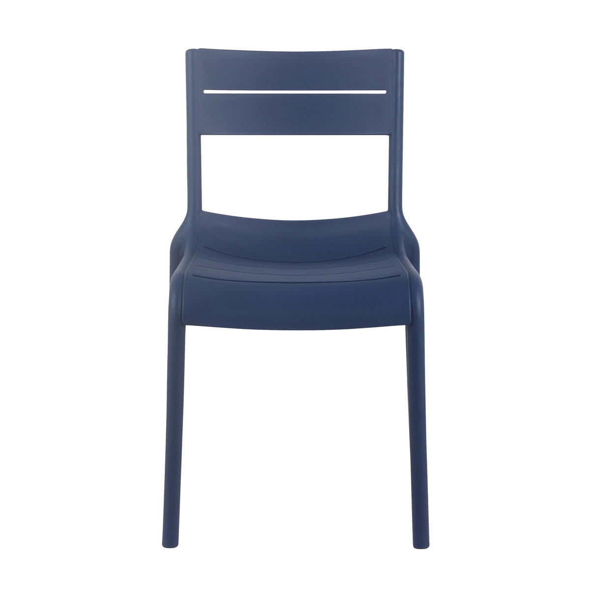 GARTENSTUHL 4-tlg., Blau - Blau, Kunststoff (54/50cm) - Oviala