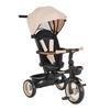 DREIRAD Jasper EVA-Reifen beige klappbar, Sitz drehbar, Hinterradbremse, Körbe - Beige, Metall (72/50/98cm)
