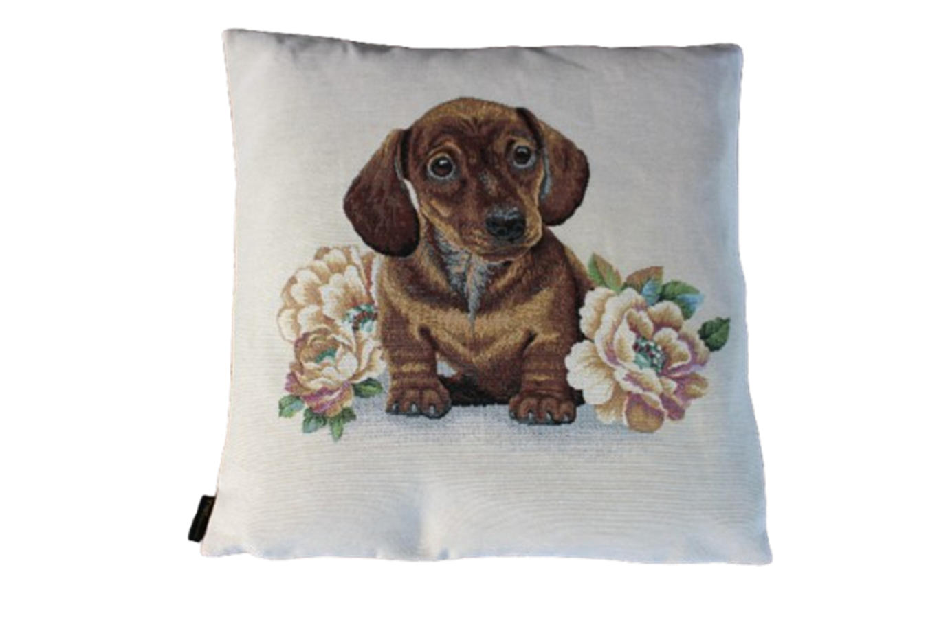 KISSENHÜLLE DACKELKINDER - Braun, Textil (45/45cm) - Yve! decoration