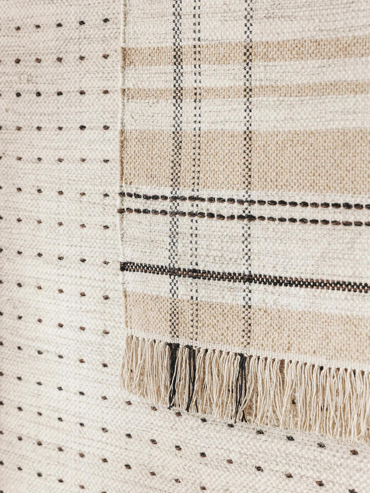 WOLLTEPPICH Bahati Beige 120x170 cm - Beige, Textil (120/170cm) - benuta Pop