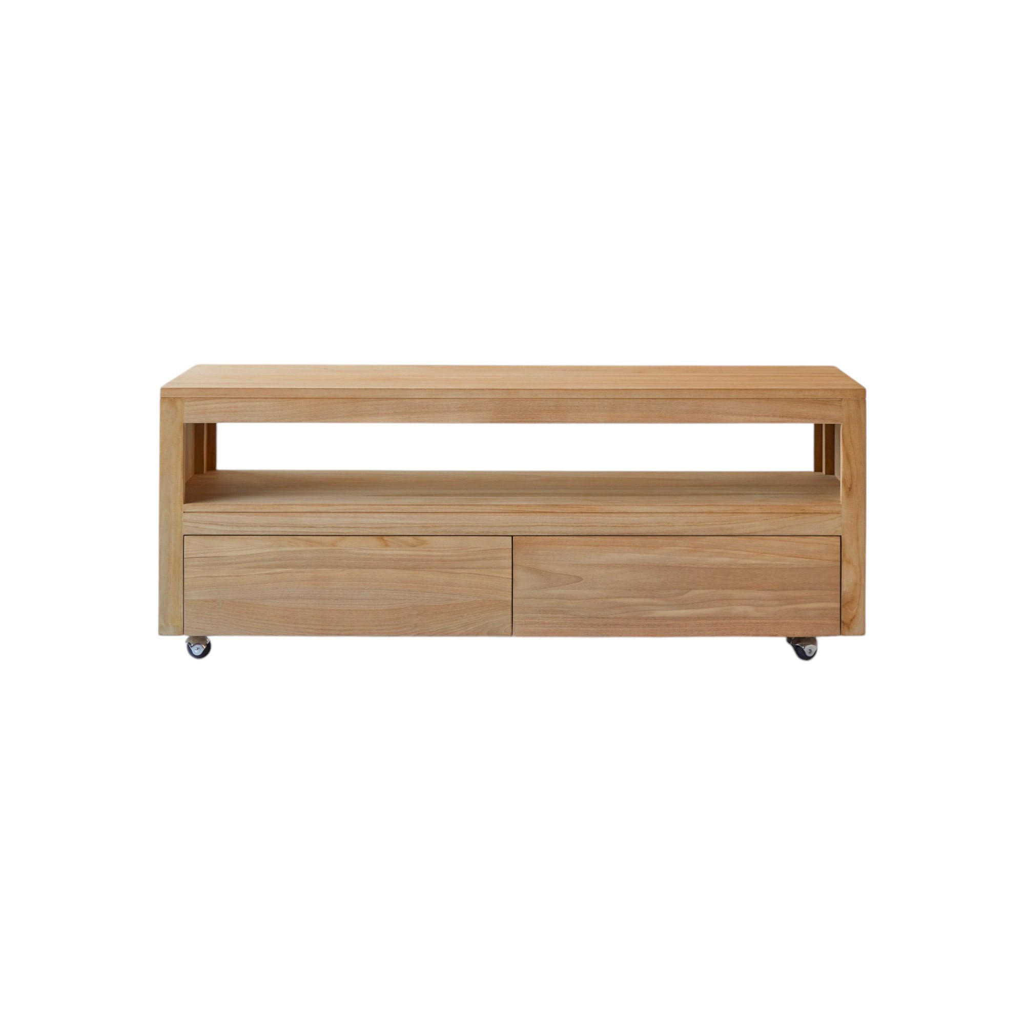 TV-SCHRANK Anoa Natur aus Teak - Naturfarben, Holz (140/55/45cm) - Tikamoon