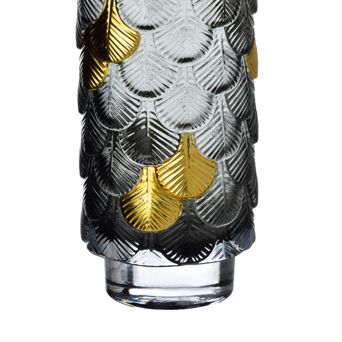 VASE Serenite Gold 10/10/26 cm Glas - Goldfarben, Glas (26cm) - Mondex