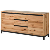 SIDEBOARD Kernbuche 175x45x85 natur geölt VILLANDERS #109 - Hellbraun, Holz (175/85/45cm) - Massivmoebel24