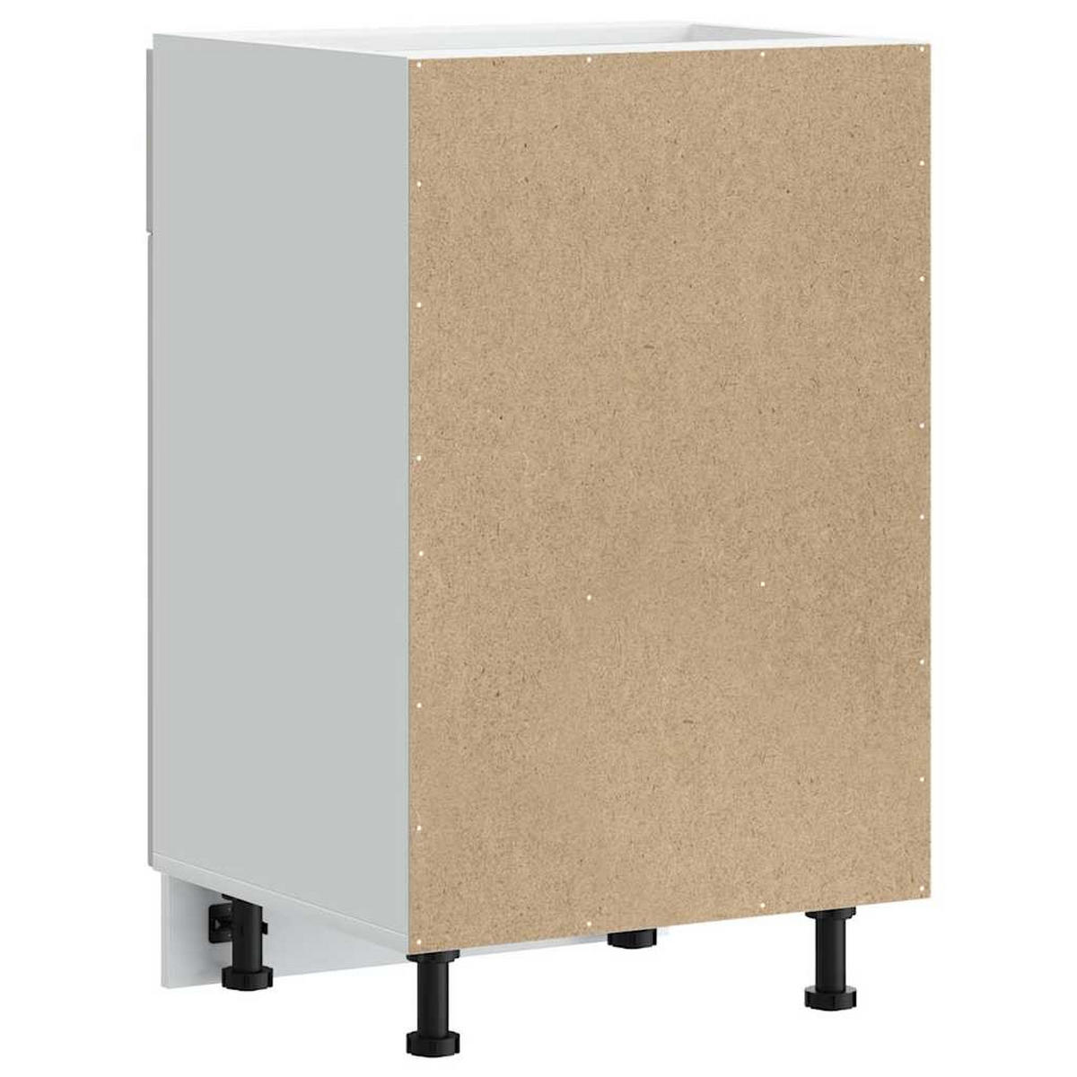 KÜCHENUNTERSCHRANK Lucca mit Tür, Schublade 50/46/81,5 cm aus Holzwerkstoff Weiß - Weiß, Holz (50/81.5/46cm) - vidaXL