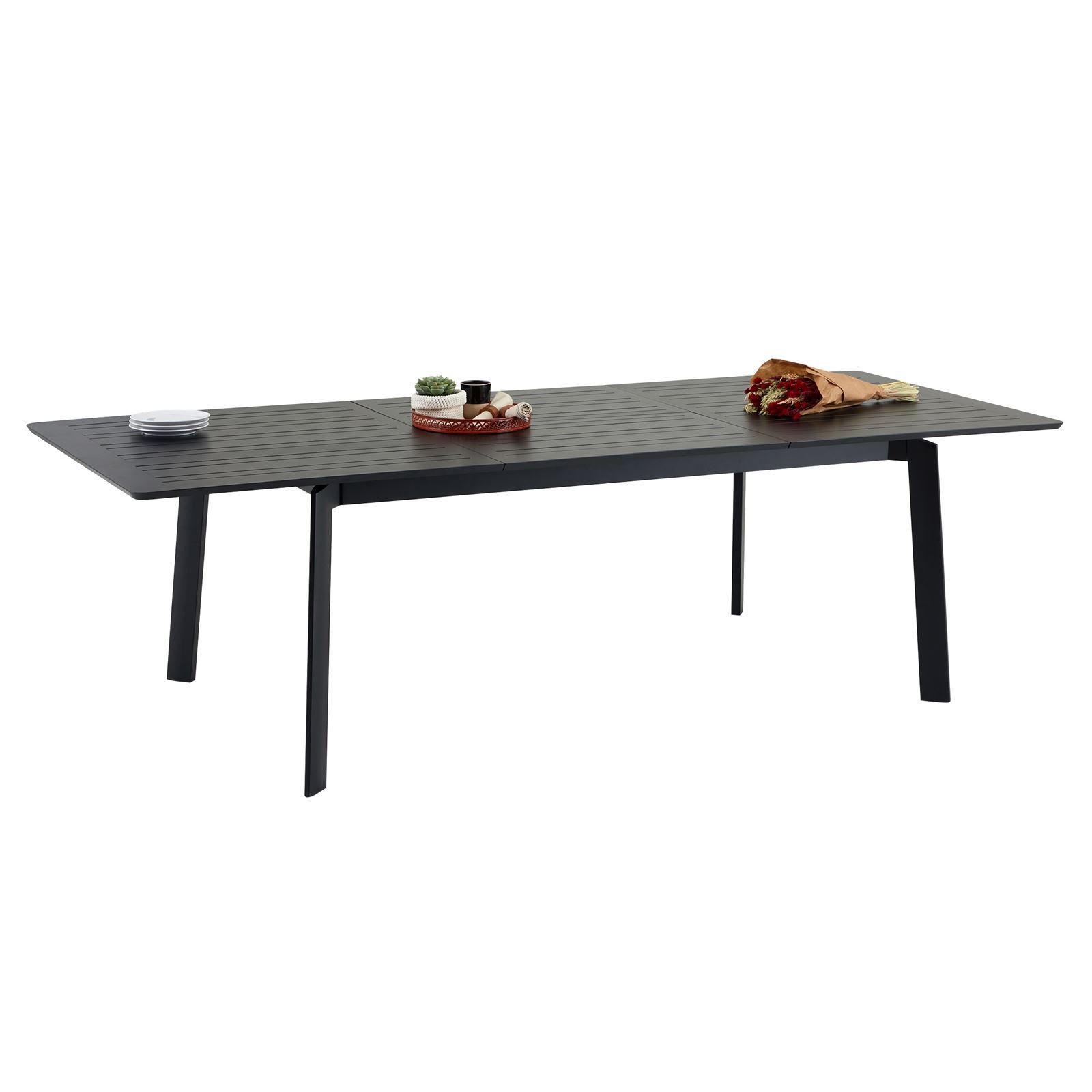 GARTENTISCH VERANO - Schwarz, Metall (103/180/75cm) - IDIMEX