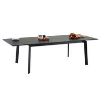 GARTENTISCH VERANO - Schwarz, Metall (103/180/75cm) - IDIMEX