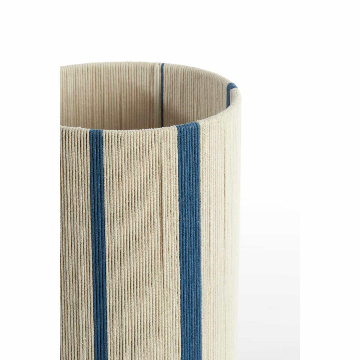 LAMPENSCHIRM Medan Blau 25/25/36 cm - Blau, Textil (25/25/36cm) - Light & Living