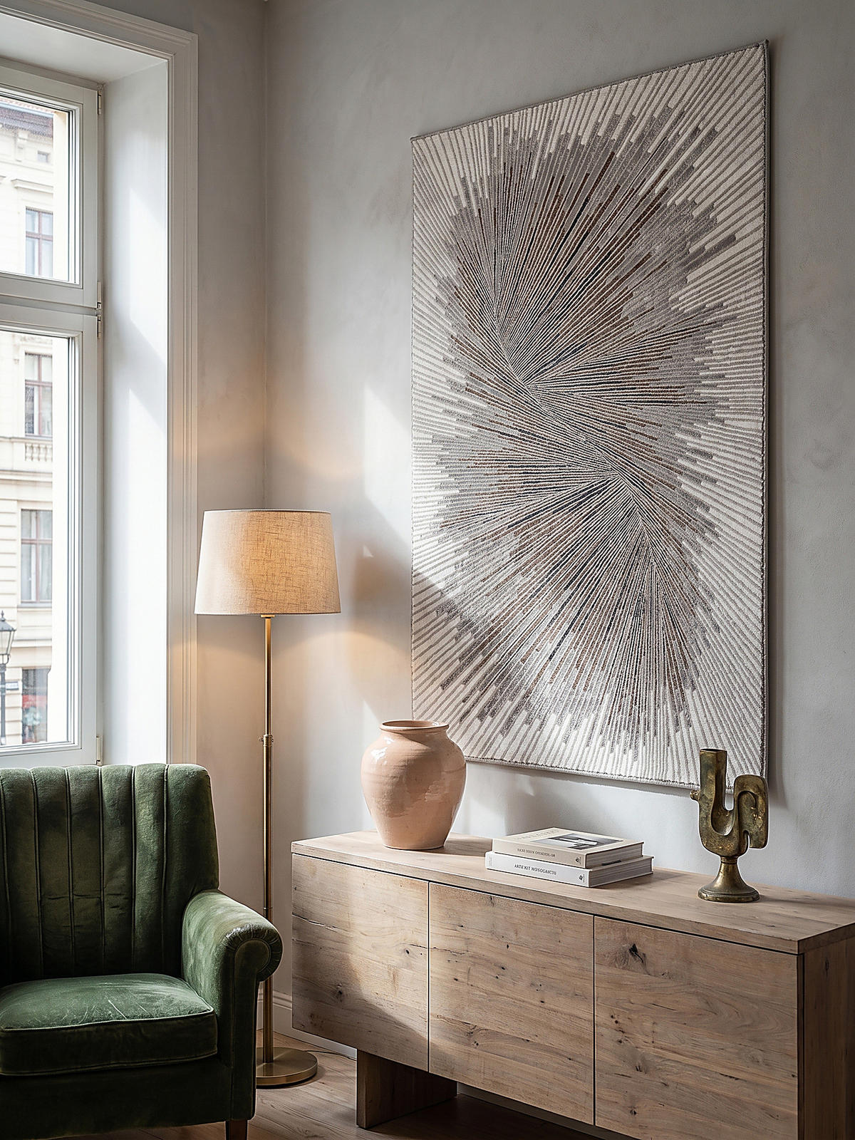 KURZFLORTEPPICH Abstrakt KAVALA Polyester Grau 140 x 200 cm - Grau, Textil (140/200cm) - KADIMA DESIGN