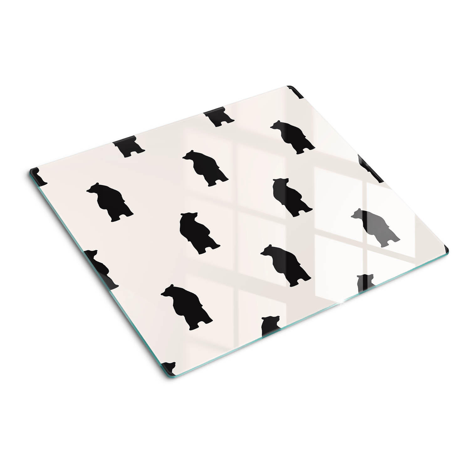 GLASPLATTE 60x52 cm Bären - Braun, Glas (60/0.4/52cm) - TULUP