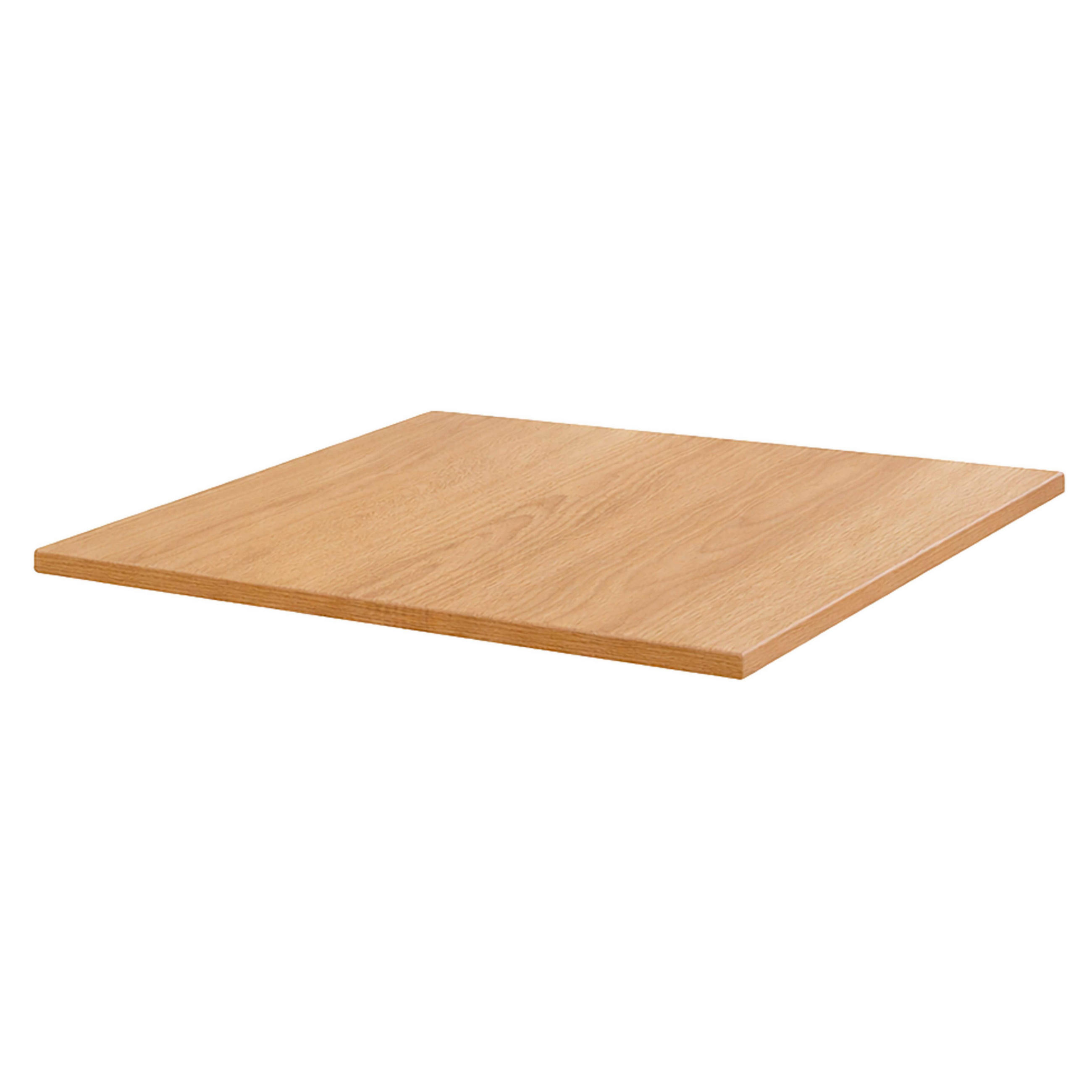 TISCHPLATTE quadratischer 60 cm, Hellholz - Eichefarben/Braun, Holzwerkstoff (70/70/2cm) - Oviala