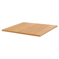 TISCHPLATTE quadratischer 60 cm, Hellholz - Eichefarben/Braun, Holzwerkstoff (70/70/2cm) - Oviala