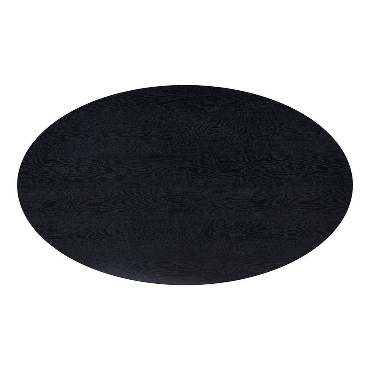 ESSTISCH OVAL AVENTIS - Dark Oak, 200 x 120 cm - Schwarz, Holz (200/120/4cm) - Home Deluxe