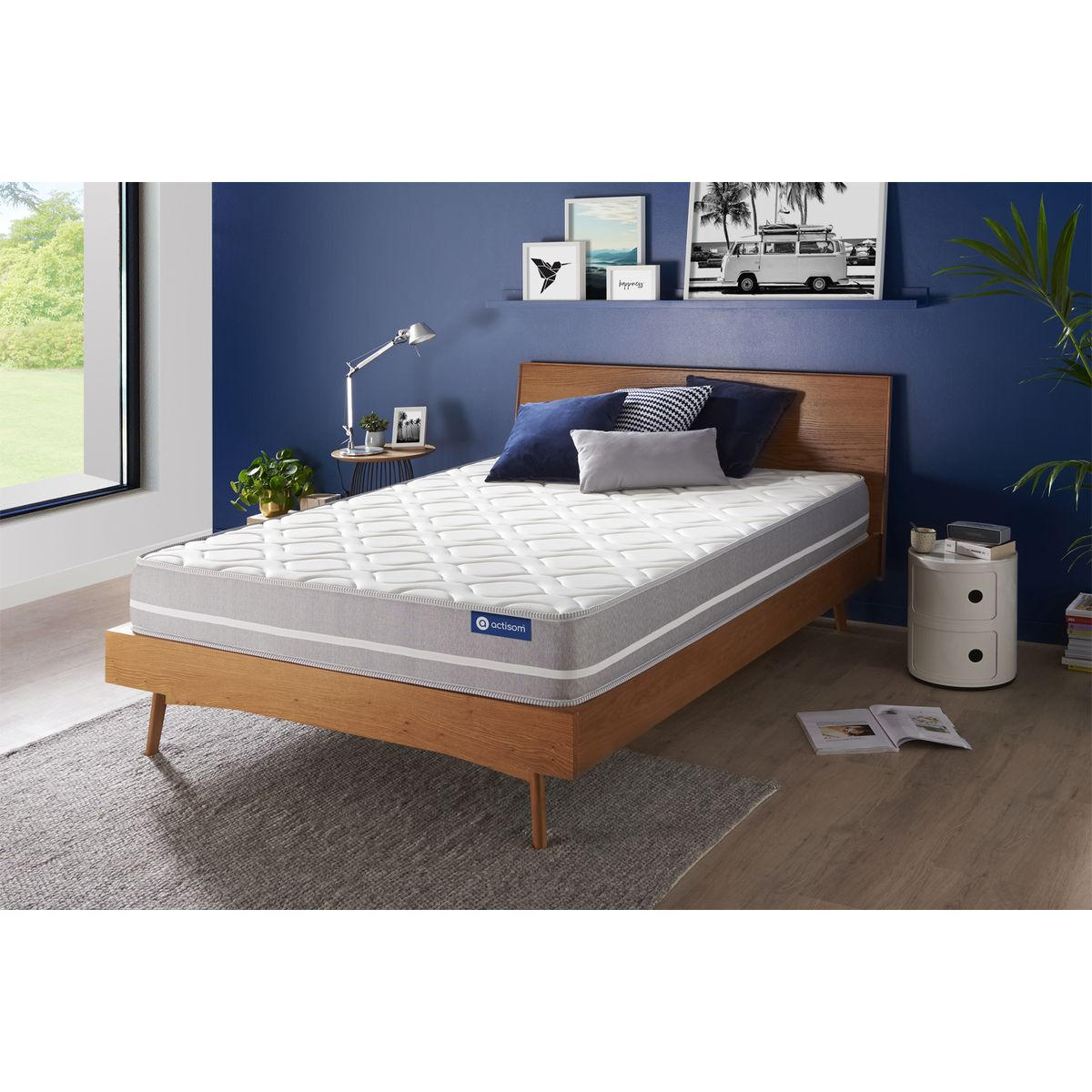 MATRATZE Actiflex touch Taschenfederkern 133 x 183 cm h1 - Weiß, Textil (133/183cm) - ACTISOM