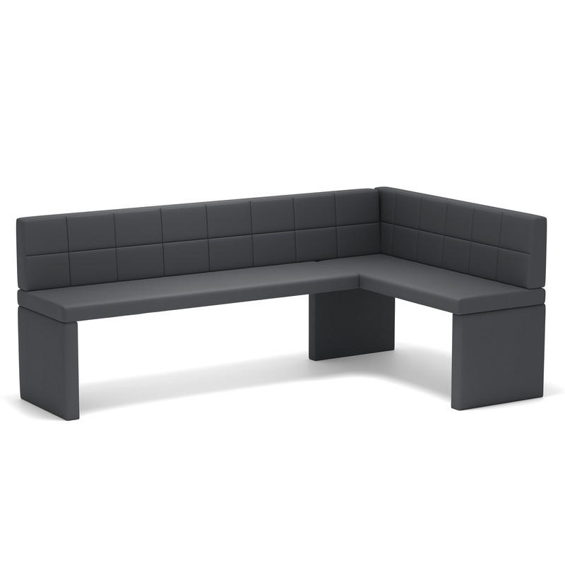 Idohome Eckbank Dunkelgrau 168x128 cm