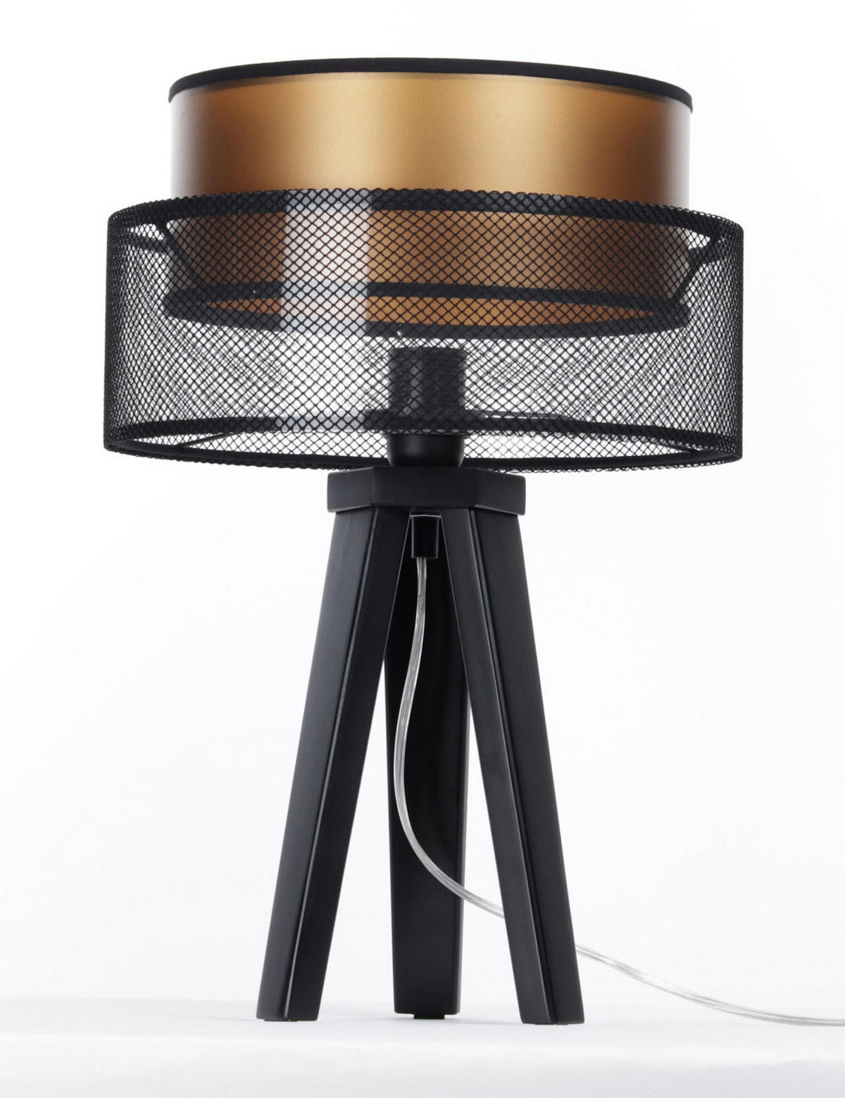TISCHLAMPE Schwarz 30/45 cm - Braun, Kunststoff (30/0.7/45cm) - ONZENO