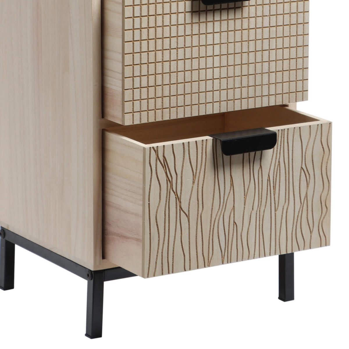 KOMMODE Braun 25/30/76 cm - Braun, Holzwerkstoff (25/76/30cm) - Mobili Rebecca