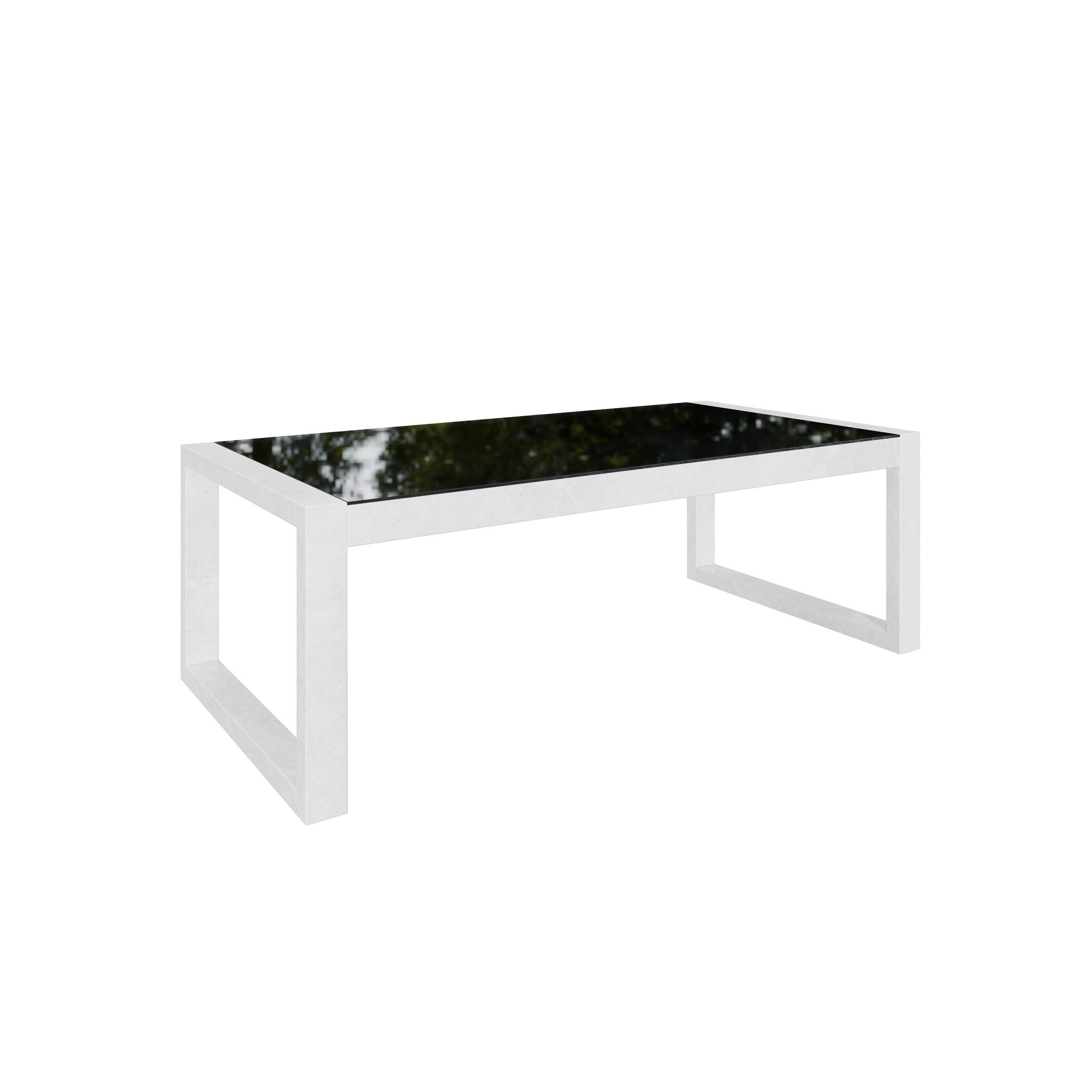GARTENTISCH 110cm Madera, weiß - Weiß, Kunststoff/Metall (55/110/43cm) - Margaret Hadas24
