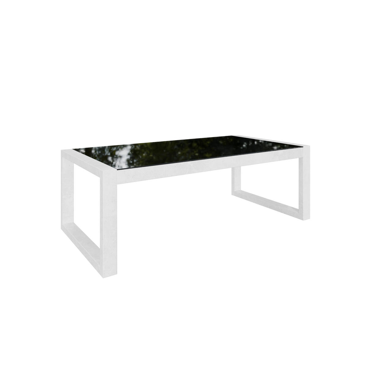 GARTENSET Madera für 6 Personen Balkonmöbel Aluminium Terassenmöbel Sitzbank, 4-tlg. Tisch, weiß, beige - Beige/Weiß, Kunststoff/Metall - Margaret Hadas24