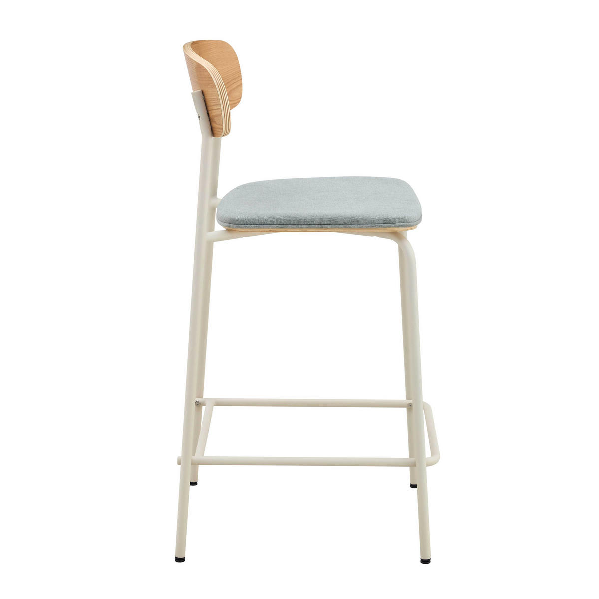 BARSTUHL 2-tlg., Hellblau - Blau, Holz (42/96/50cm) - Oviala