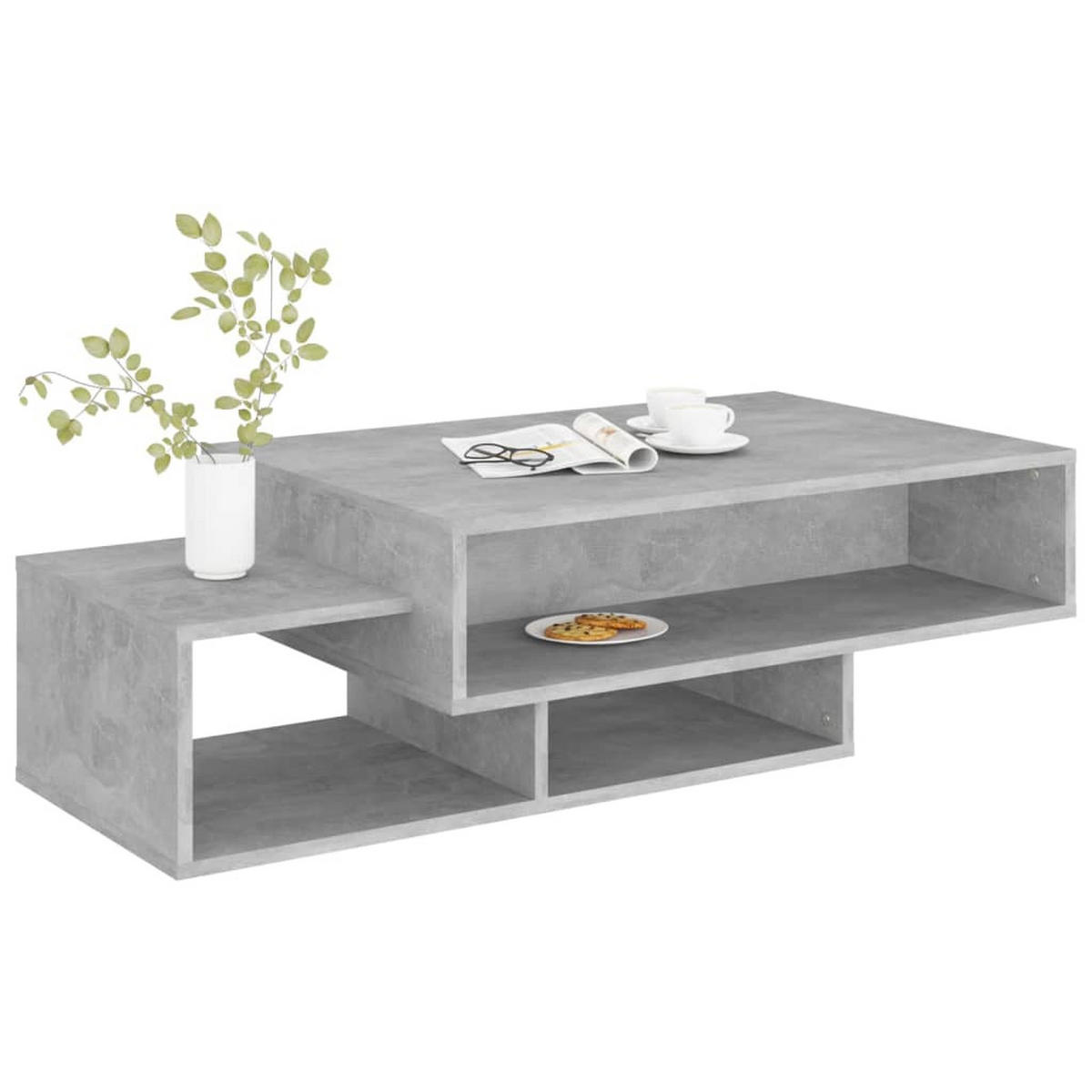 COUCHTISCH Betongrau 105x55x32 cm Holzwerkstoff - Grau, Holzwerkstoff (105/55/32cm) - furnicato