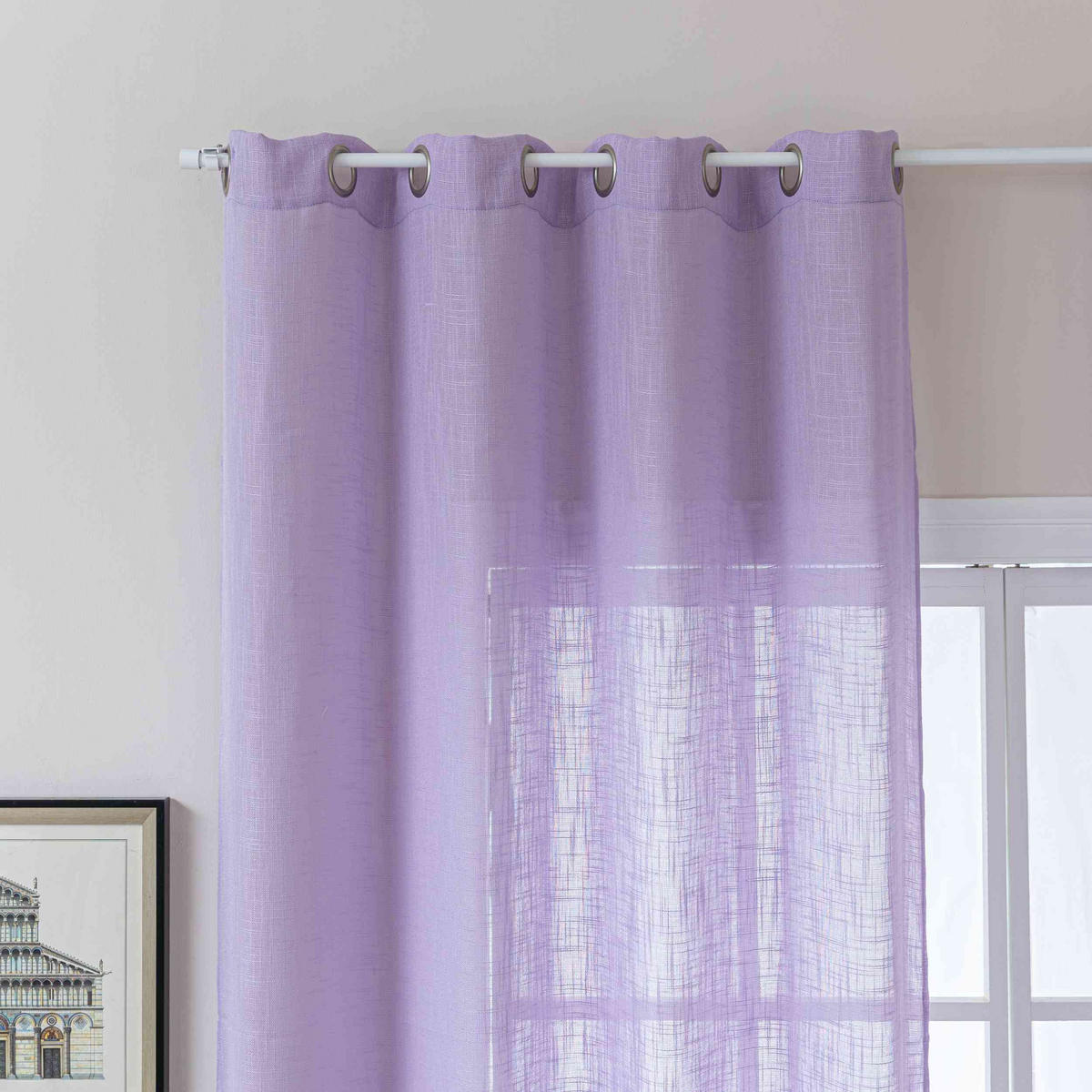 GARDINE SEOUL HxB 245x140 cm Flieder - Lila, Textil (140/245cm) - Gardinenbox