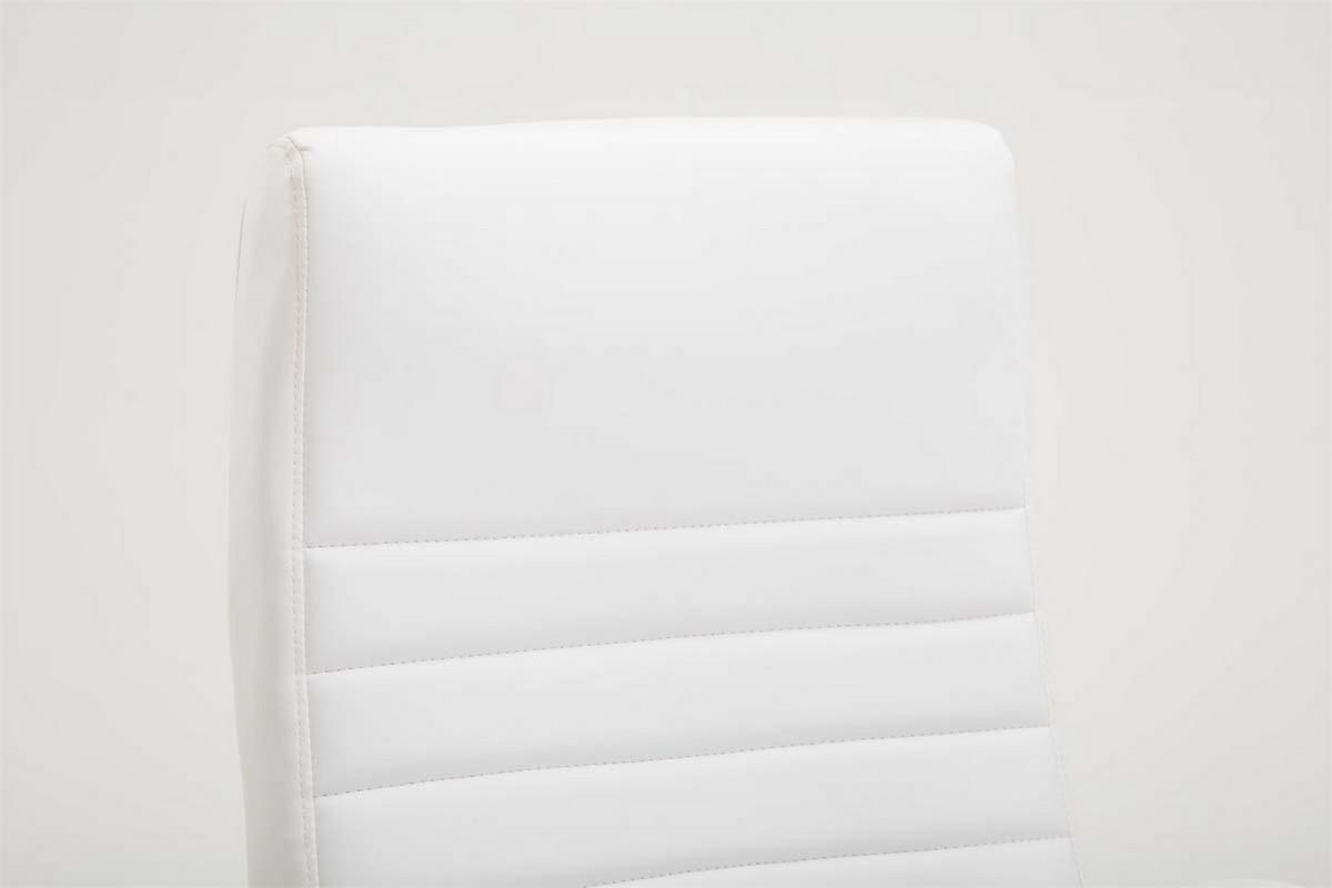 BÜROSTUHL Vallon, Kunstleder Weiß - Weiß, Textil/Metall (60/118/68cm) - TPFLiving