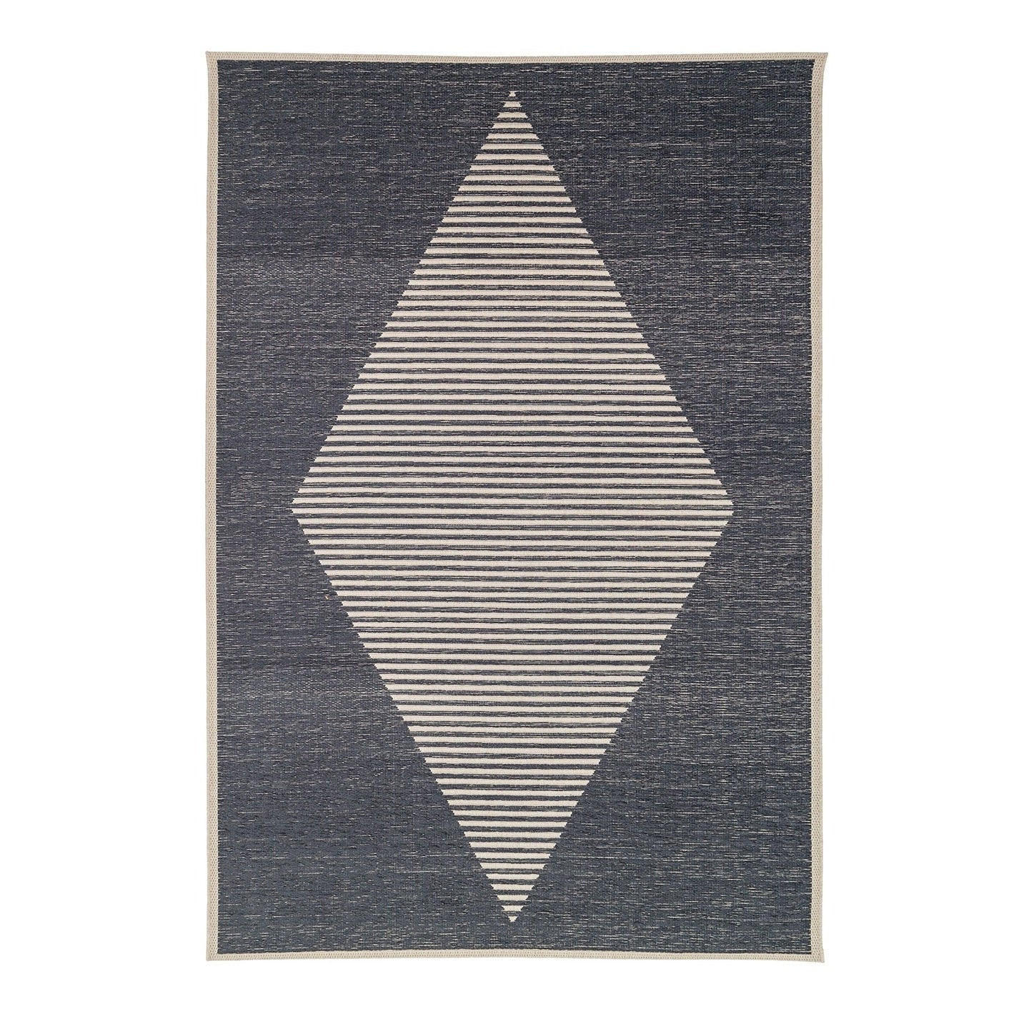 TEPPICH Design für Innen und Außen blau - Blau, Textil (191/290cm) - AFK Living