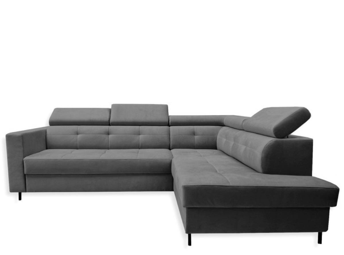 ECKSOFA Grafit TAKO Mit Schlaffunktion Rechts - Graphitfarben, Textil (202/257cm) - Sepro Meble