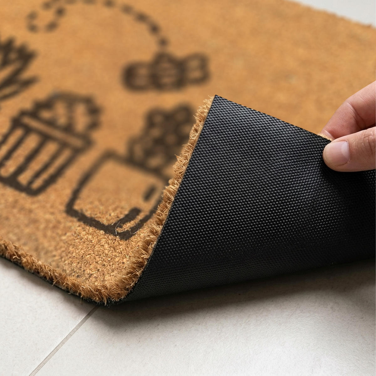 ROHOŽ - viacfarebná, textil/plast (60/40cm) - Relaxdays