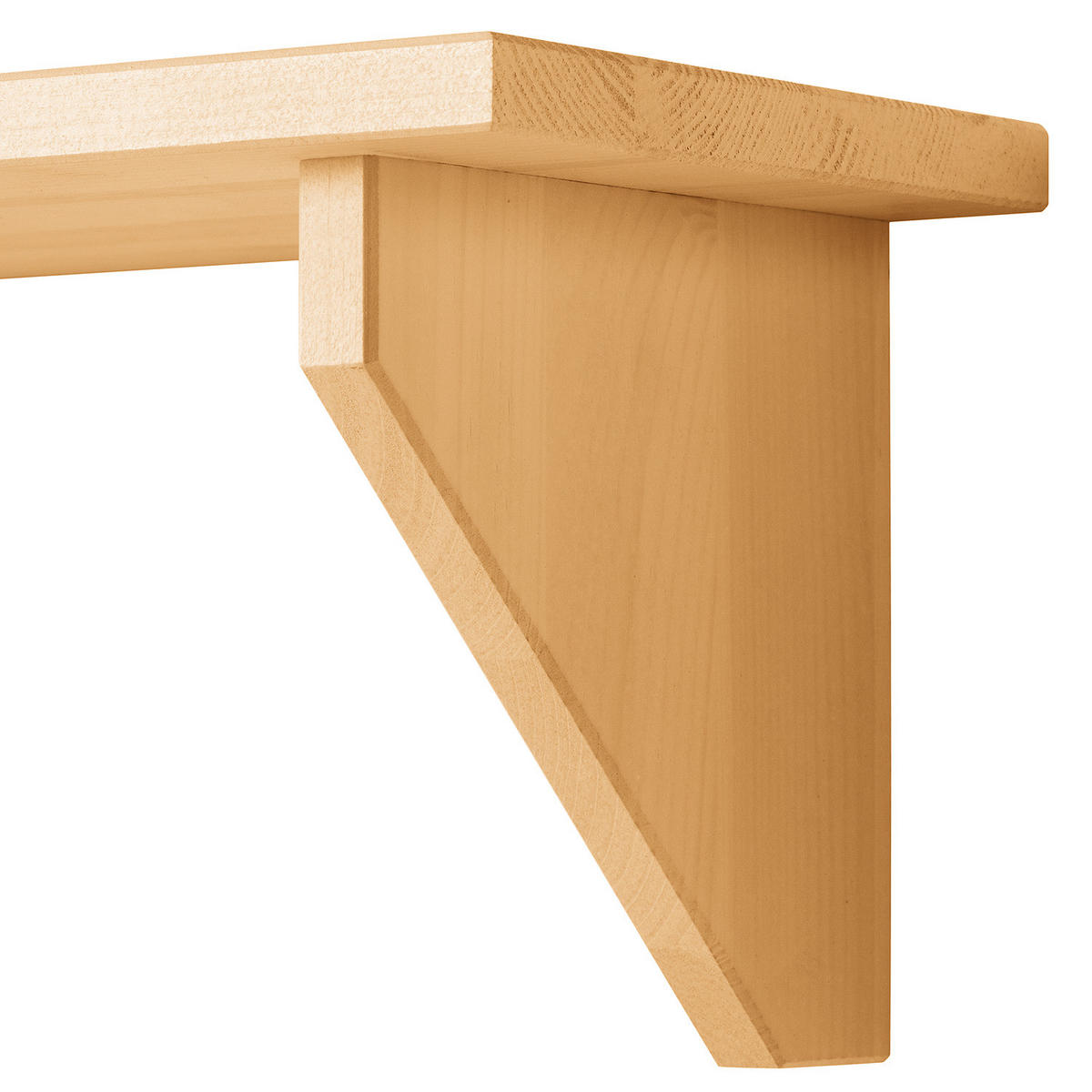 KÜCHENZEILE - Kiefer massiv - Kieferfarben, Holz (200/205/60cm) - home24