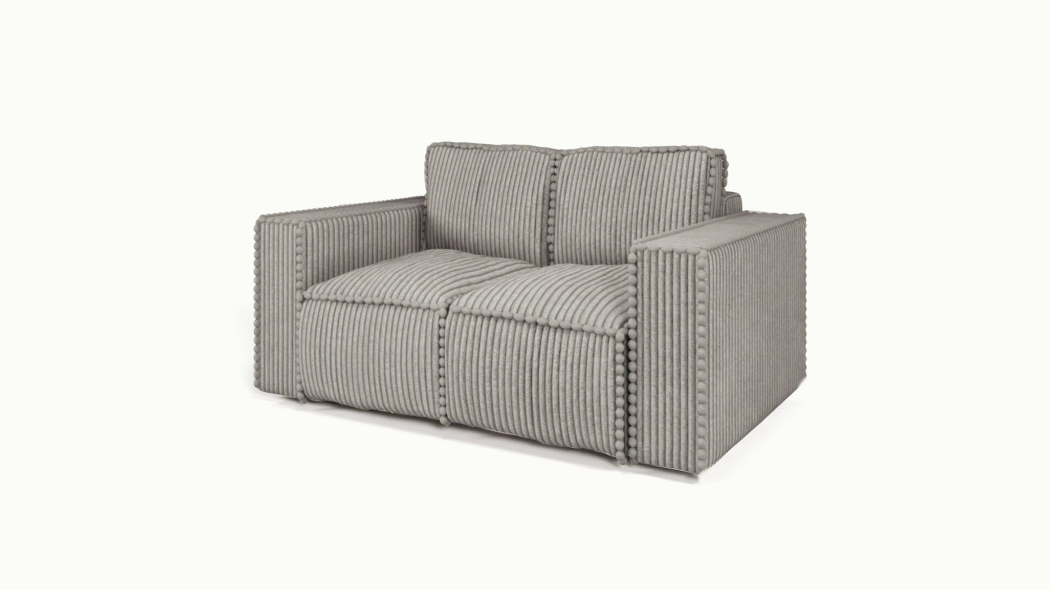 SOFA 2-sitzer Vajana - Hellgrau, Holzwerkstoff/Textil (150/86/102cm) - Fun Möbel