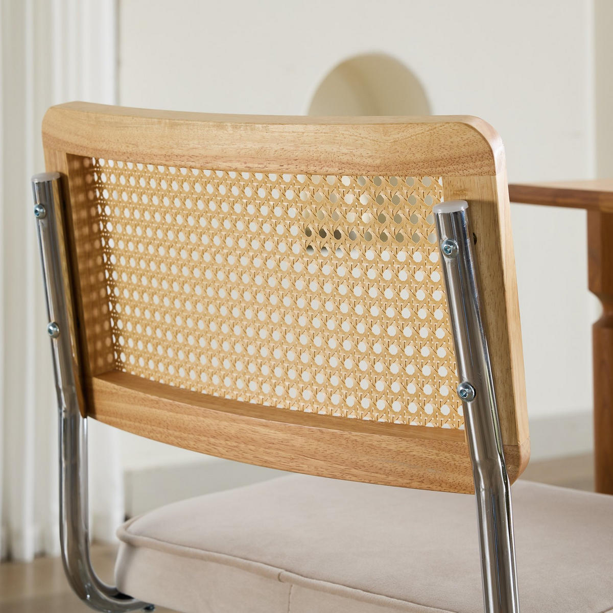 SCHWINGSTUHL DE-36300 2er-Ser mit Rattan-Rückenlehne Gold - Beige, Metall (47/81/59cm) - ComfortXL