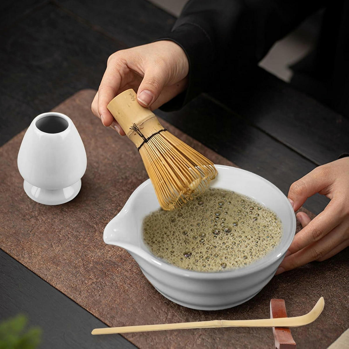 MATCHA Set 5-teilig Keramik Weiß - Weiß, Keramik (12.8/11/14cm)