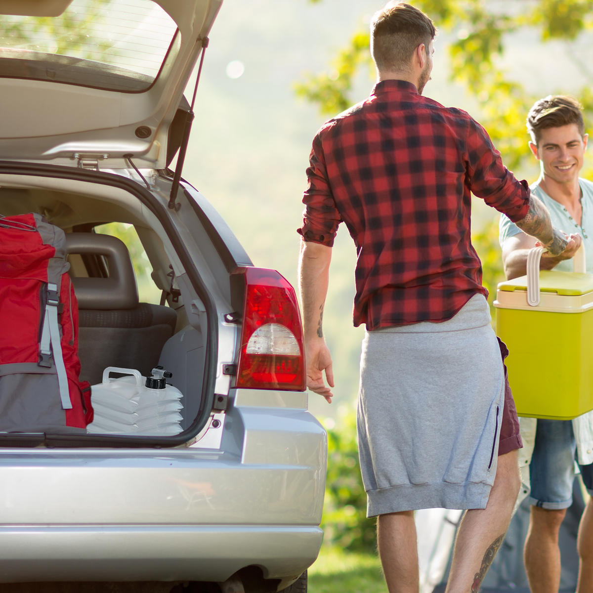 4XWASSERKANISTER - Transparent, Kunststoff/Textil (25/30/25cm) - Relaxdays