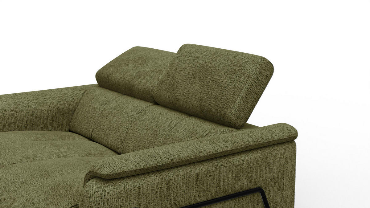 RELAXSOFA RODEN 2-Sitzer, olive - Olivgrün, Holz/Textil (152/82/103cm) - Courtois Laville