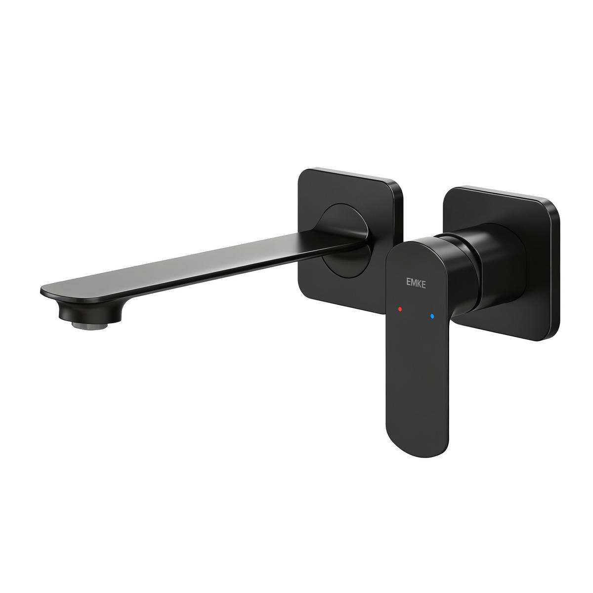 WASCHTISCHARMATUR Modular Ventilkernzertifizierung Messing Schwarz Matt - Schwarz, Metall (12.7/11/23.3cm) - EMKE