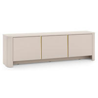TV-LOWBOARD Kaschmir BALI Drei Türen Gerundete Formen - Ecru, Holzwerkstoff (168/52/39cm) - Sepro Meble