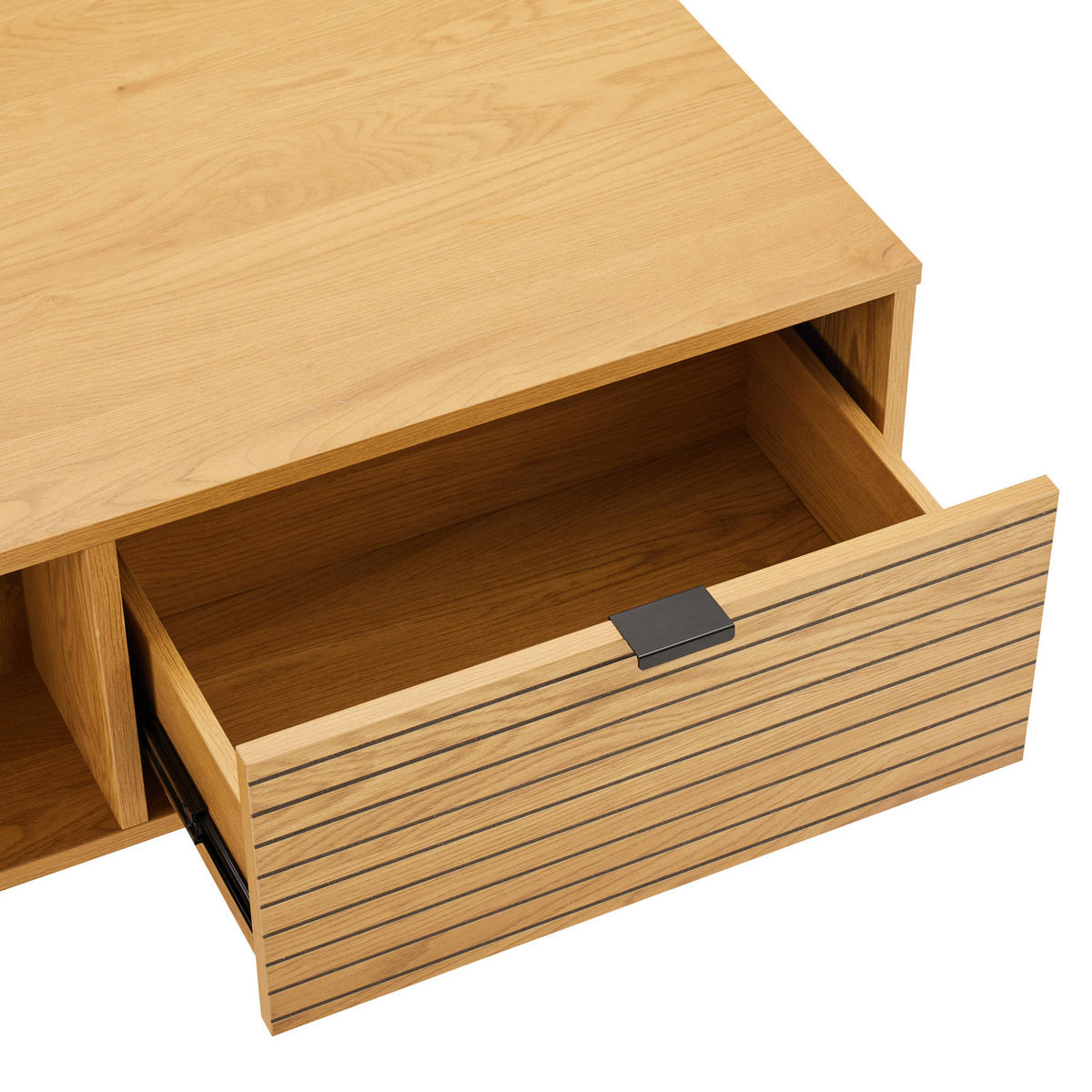 COUCHTISCH Stinna - Braun, Holzwerkstoff (100/50/45cm) - Happy Garden