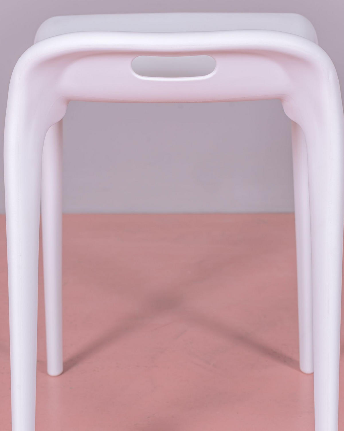 HOCKER Kunststoff Weiß - Weiß, Kunststoff (34/55/47cm) - Nest Dream