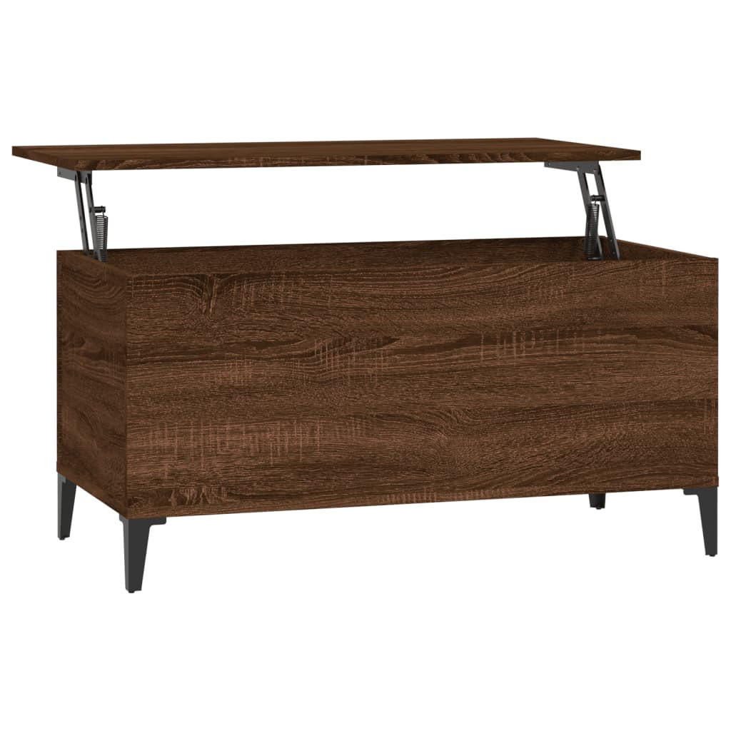 COUCHTISCH Braun Eichen-Optik 90x44,5x45 cm Holzwerkstoff - Braun, Holzwerkstoff (90/44.5/45cm) - furnicato