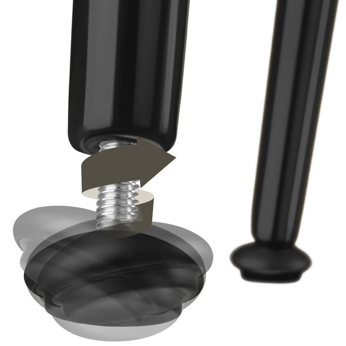 ,,SCHWARZ/SCHWARZ - Schwarz, Kunststoff (55/84/57cm) - tectake