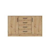 KOMMODE SAM SRK1 140/84/40 in Eiche Artisan - Eiche Artisan, Holzwerkstoff (140/84/40cm) - Deine Möbel 24